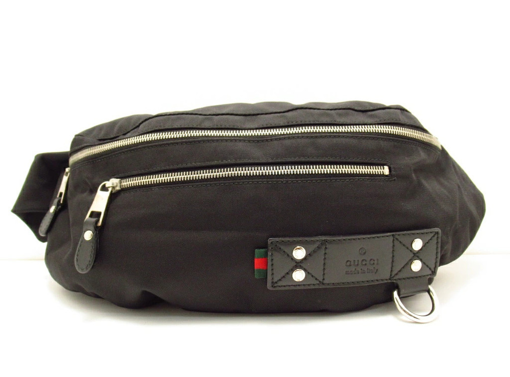 Gucci Waist Belt Crossbody bag black calfskin